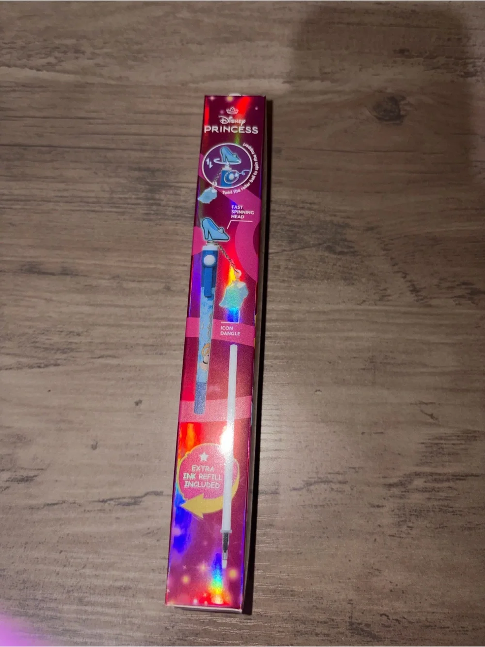 🆕💜 Disney Princess 3D Head Topper Spinning Pen Mystery Blind Box NIB Monogram